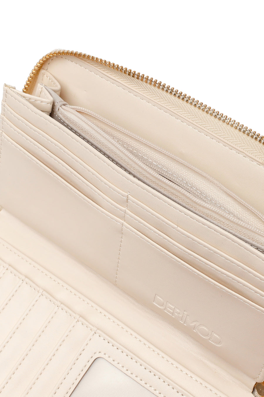 Woman Cream Braided Wallet