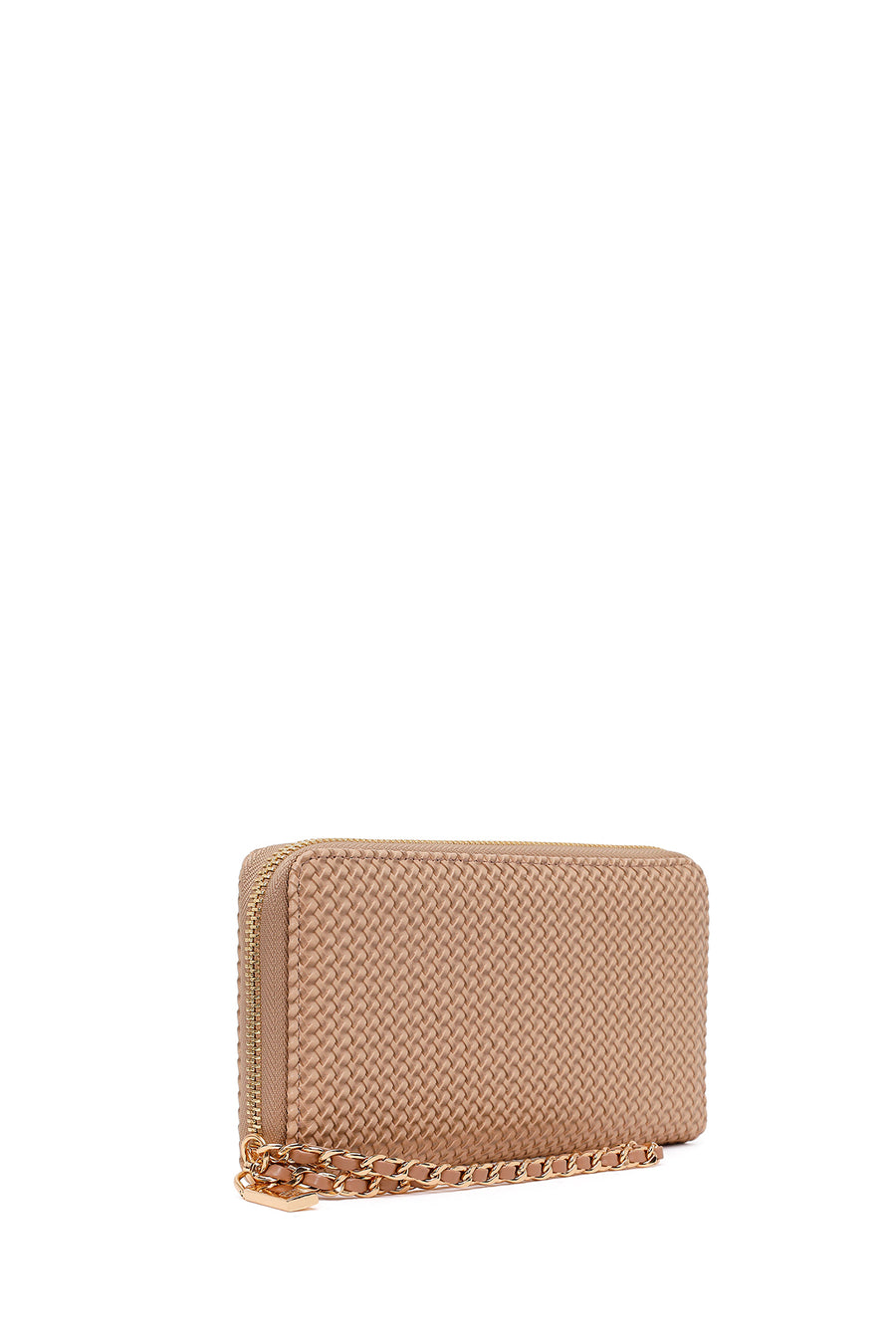 Woman Mink Braided Wallet