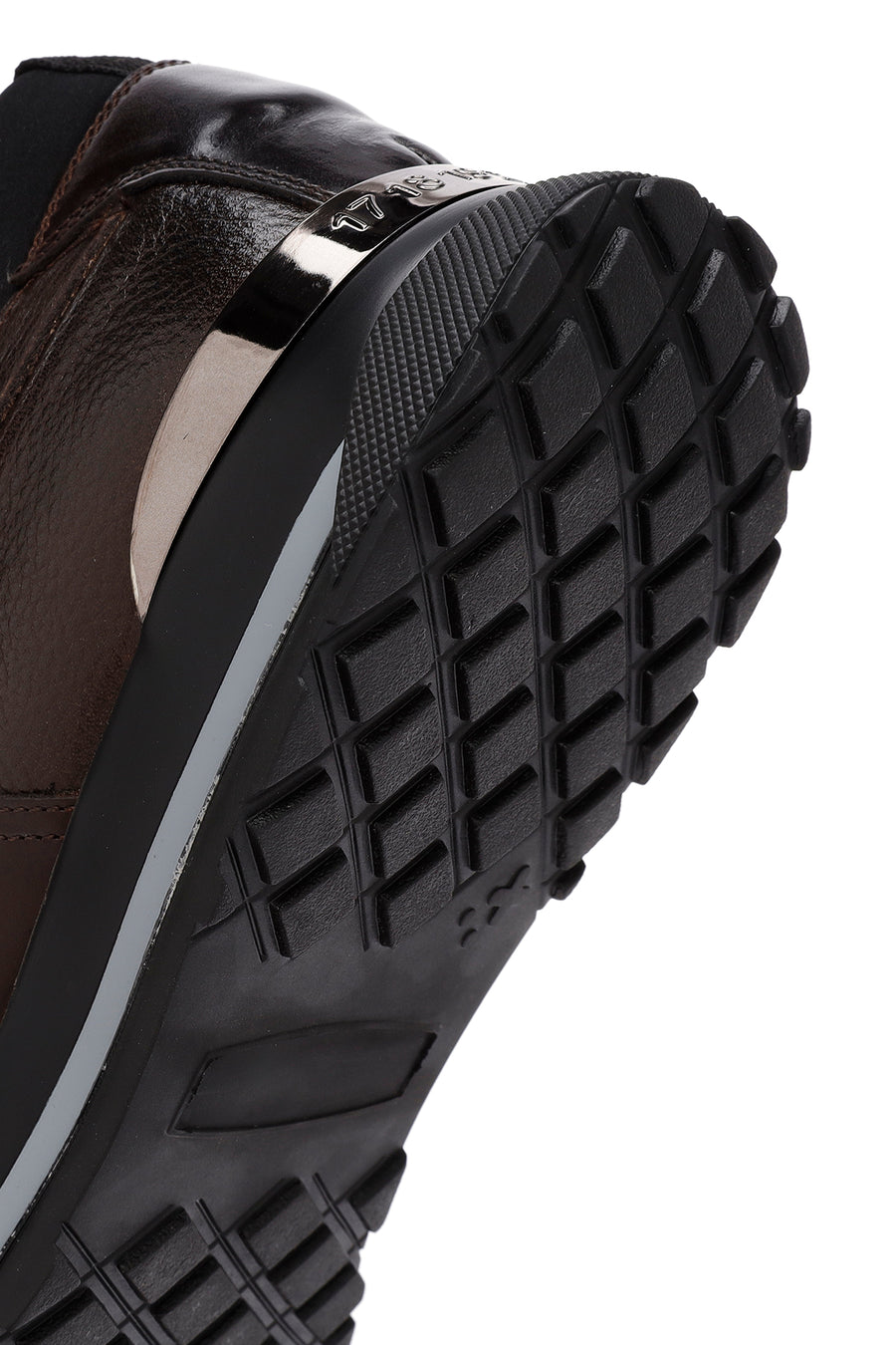 Men's Brown Lace-Up Leather Casual Sneaker