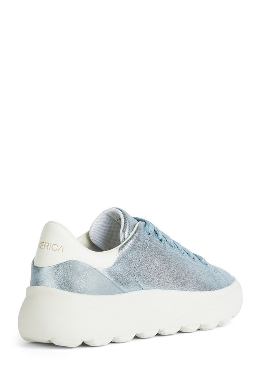 Geox Kadın Mavi Spherica Ec4.1 Bağcıklı Deri Sneaker