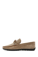 Erkek Bej Süet Deri Casual Loafer | Derimod