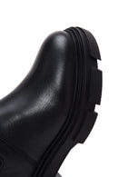 Women's Black Leather Chelsea Boots | Derimod