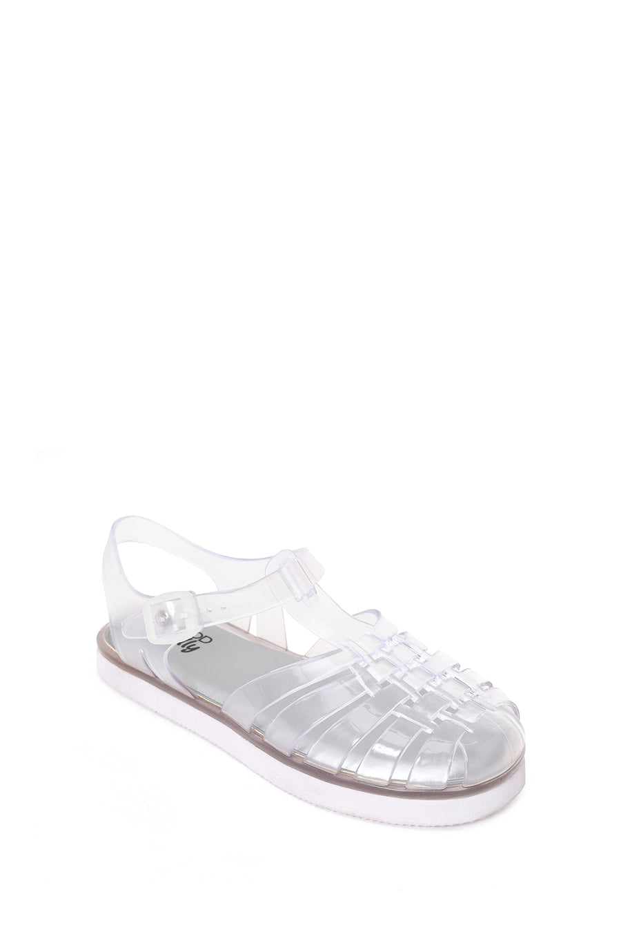 Woman Transparent Buckled Jelly Sandal