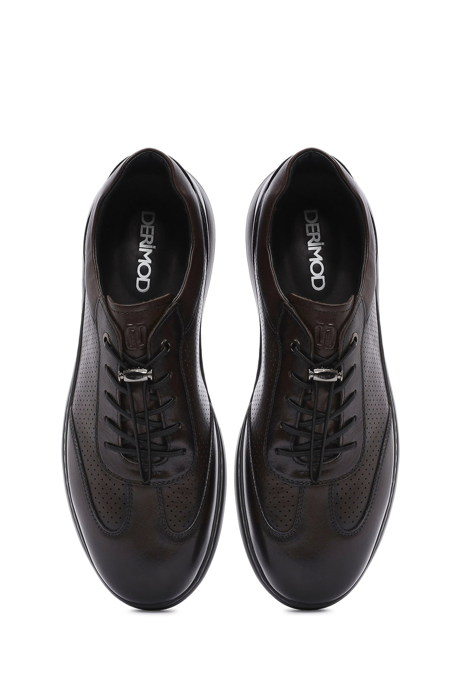 Men's Brown Lace-up Leather Casual Shoes