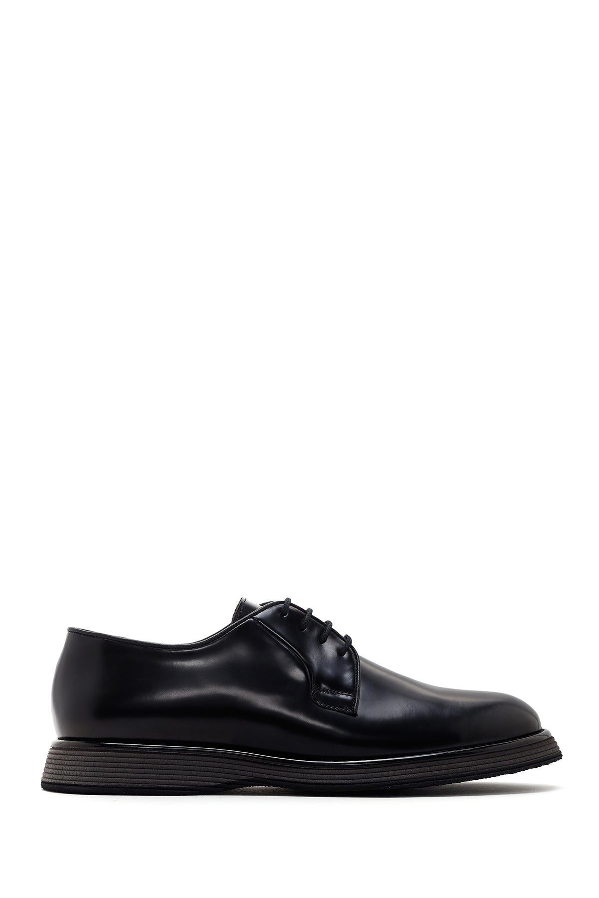 Men's Black Laced Leather Classic Shoes 24SFD651622 | Derimod