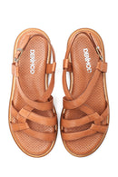 Women's Leather Comfort Sandals | Derimod