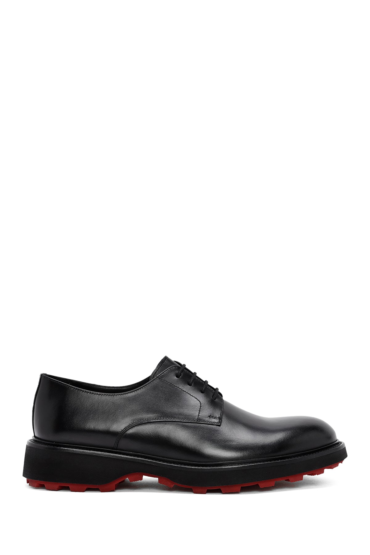 Men's Black Lace-up Leather Casual Shoes 24WFD720118 | Derimod