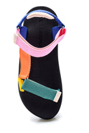 Women's Multicolored Flat Sandals | Derimod