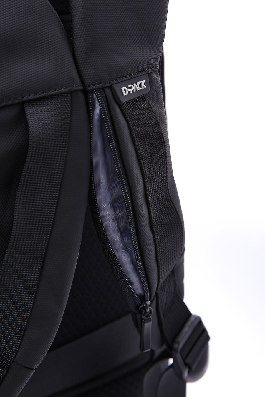 D-Pack Unisex Black Technological Fabric Hardcase Backpack