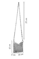 Women's Silver Metal Detailed Crossbody Bag | Derimod