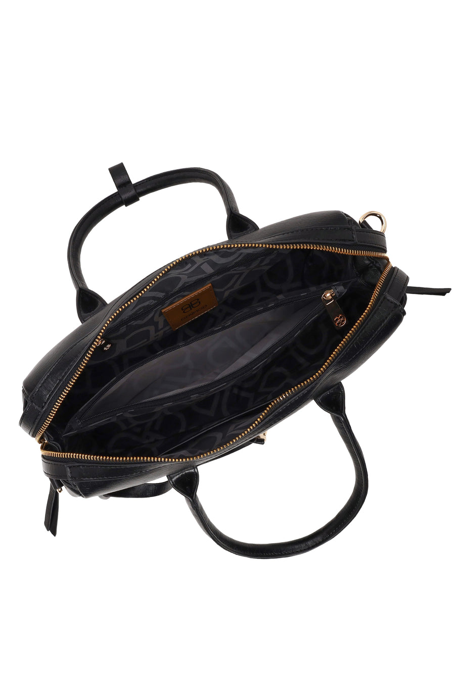 Woman Black Long-Strap Shoulder Bag