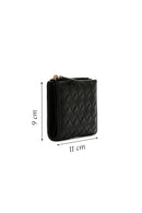 Women's Black Knit Wallet | Derimod