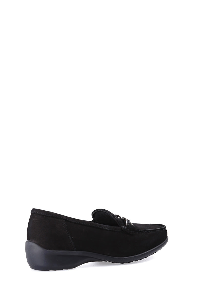 Tokalı Süet Kadın Loafer