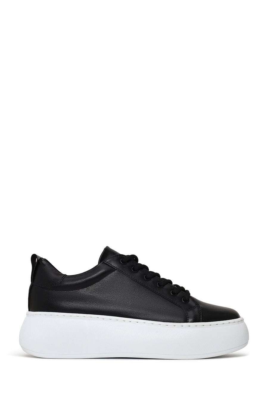 Kadın Siyah Bağcıklı Kalın Tabanlı Sneaker 26PFE220318 | Derimod