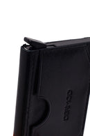 Male Black Leather Cardholder | Derimod