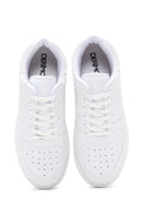 Women's White Thick Soled Sneaker | Derimod