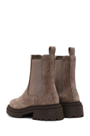 Women's Mink Suede Leather Chelsea Boot | Derimod
