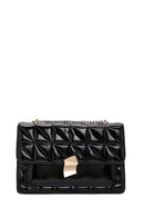 Women's Black Long Strap Quilted Handbag | Derimod