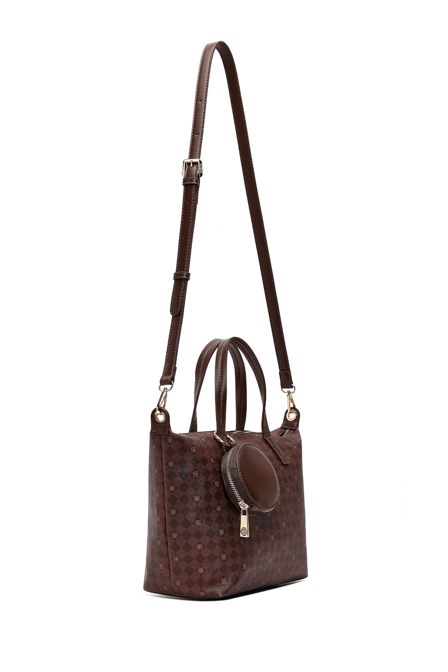 Women's Brown Printed Shoulder Bag