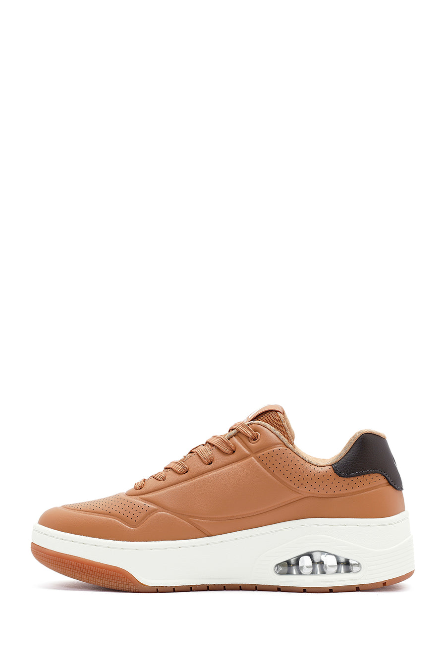 Skechers Erkek Taba Uno Court Bağcıklı Kalın Tabanlı Sneaker