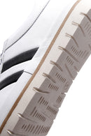 Men's White Leather Casual Sneaker | Derimod