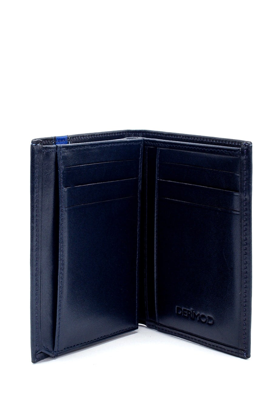 Men's Navy Blue Leather Wallet