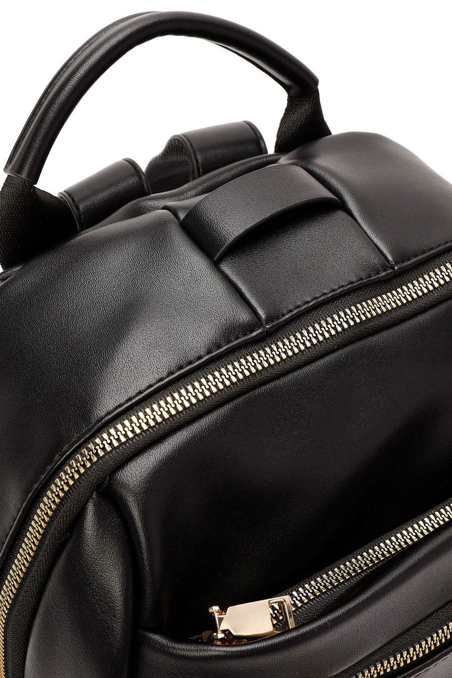 Women's Black Accessory Detailed Backpack
