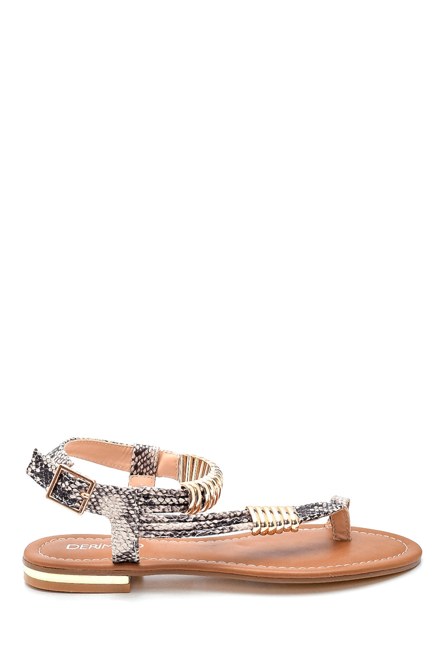 Kadın Parmak Arası Detaylı Casual Sandalet 21SFE490540 | Derimod