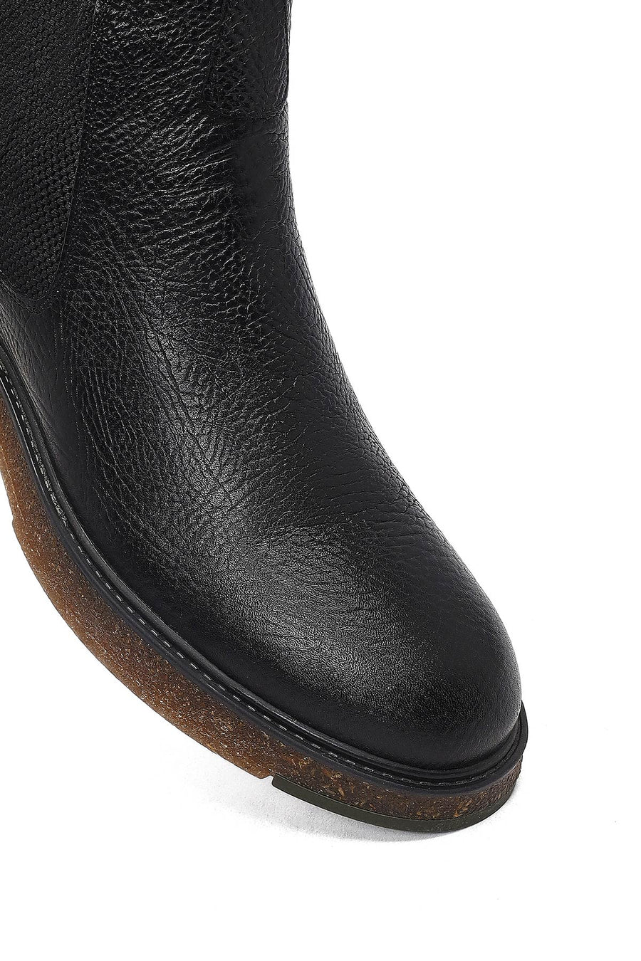 Male Black Leather Chelsea Boots