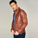 Logan Men's Leather Jacket | Derimod