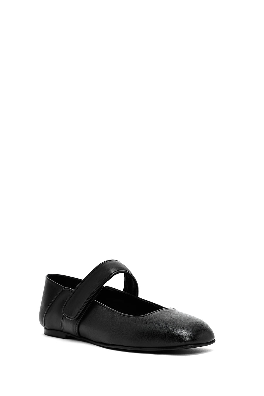 Women's Black Classic Leather Ballerinas