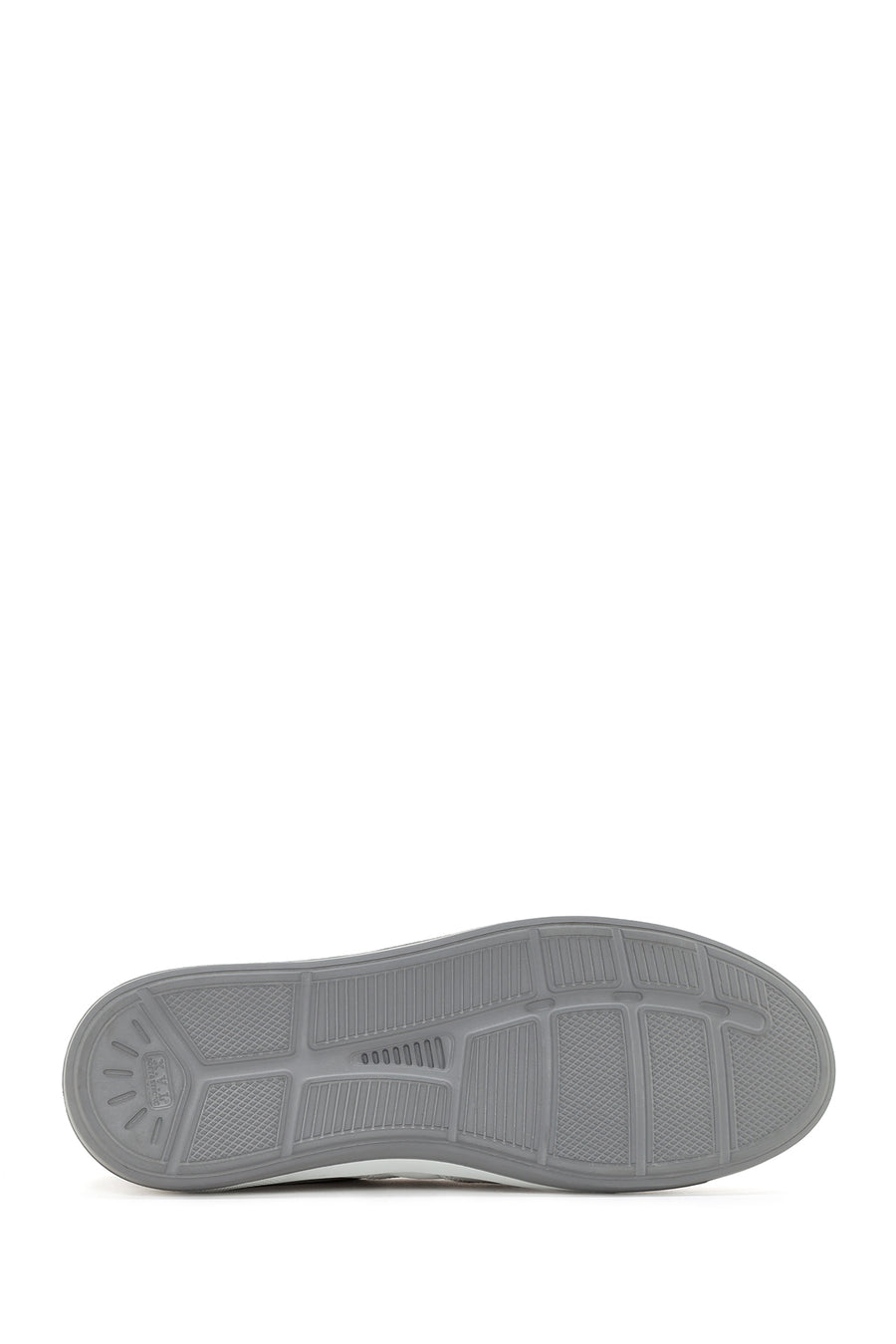 Men's White Lace-up Leather Sneaker