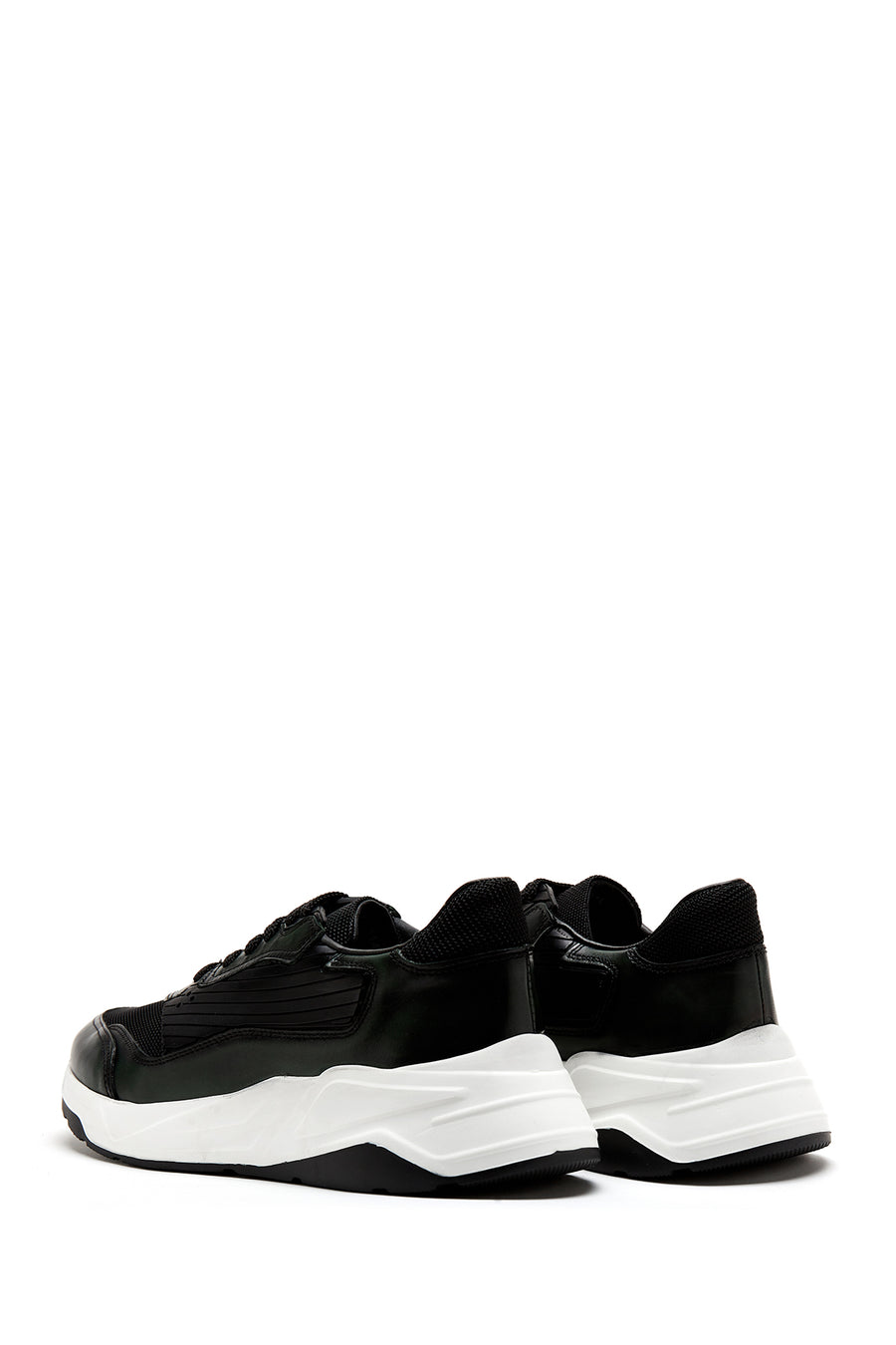 Erkek Yeşil Deri Sneaker