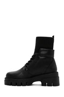 Women's Black Thick Soled Boots | Derimod