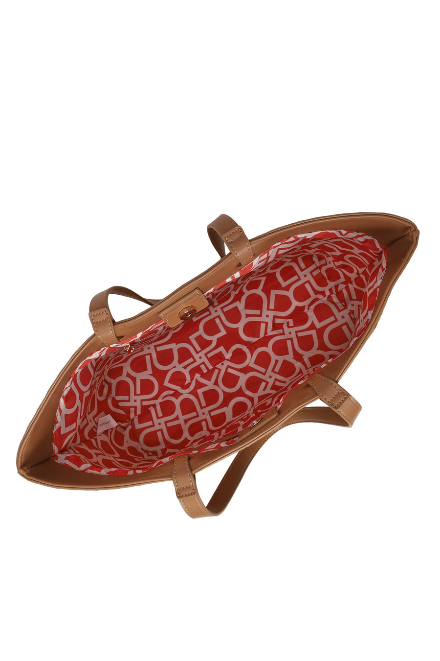 Woman Beige Printed Shoulder Bag