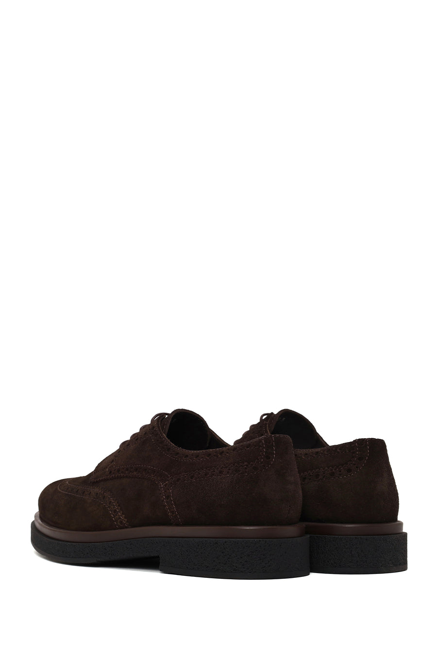 Male Brown Lace-up Suede Casual Shoes