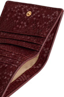 Women's Claret Red Printed Wallet | Derimod