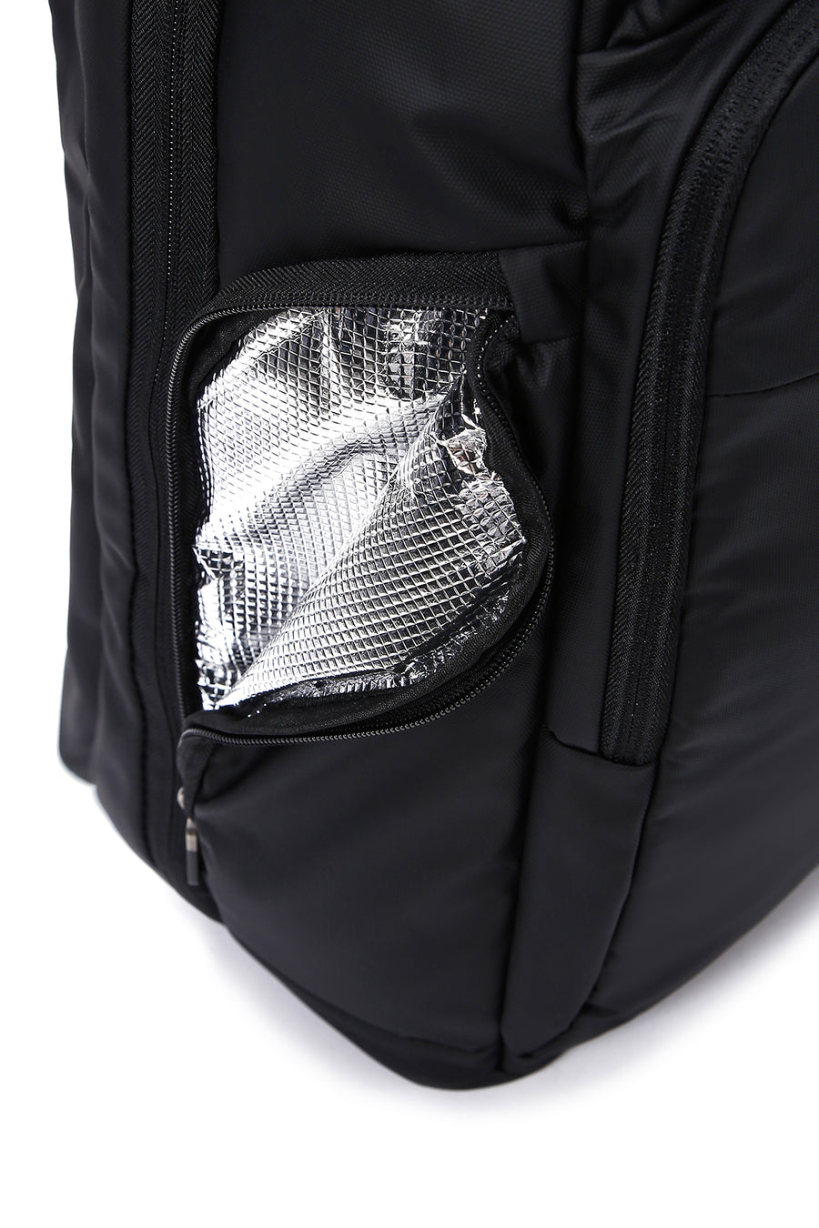 D-Pack Unisex Black Technological Fabric Backpack