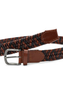 Men's Brown Braided Leather Belt | Derimod