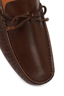 Erkek Kahverengi Deri Casual Loafer | Derimod