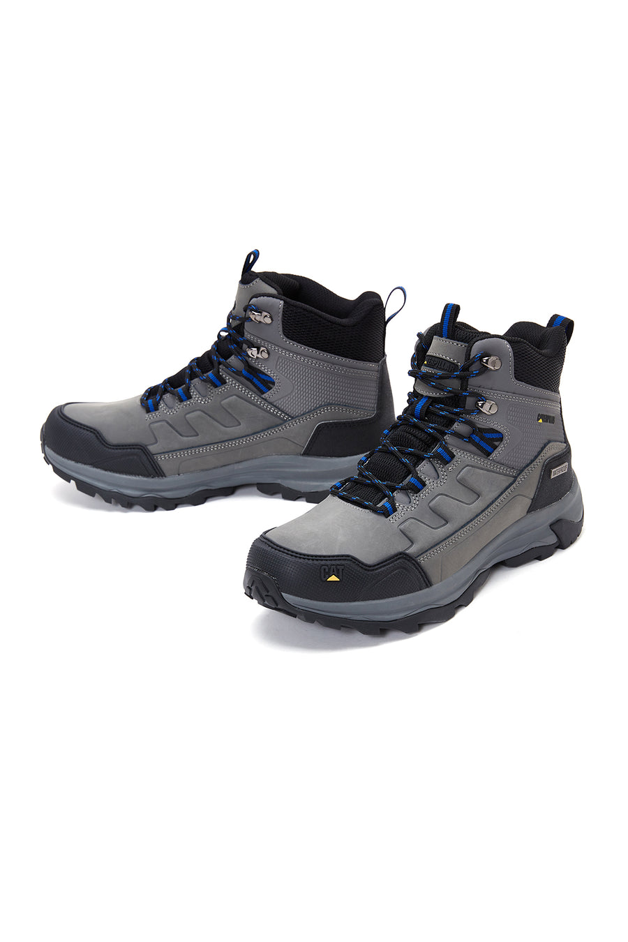 Caterpillar Men's Gray Waterproof Leather Boots