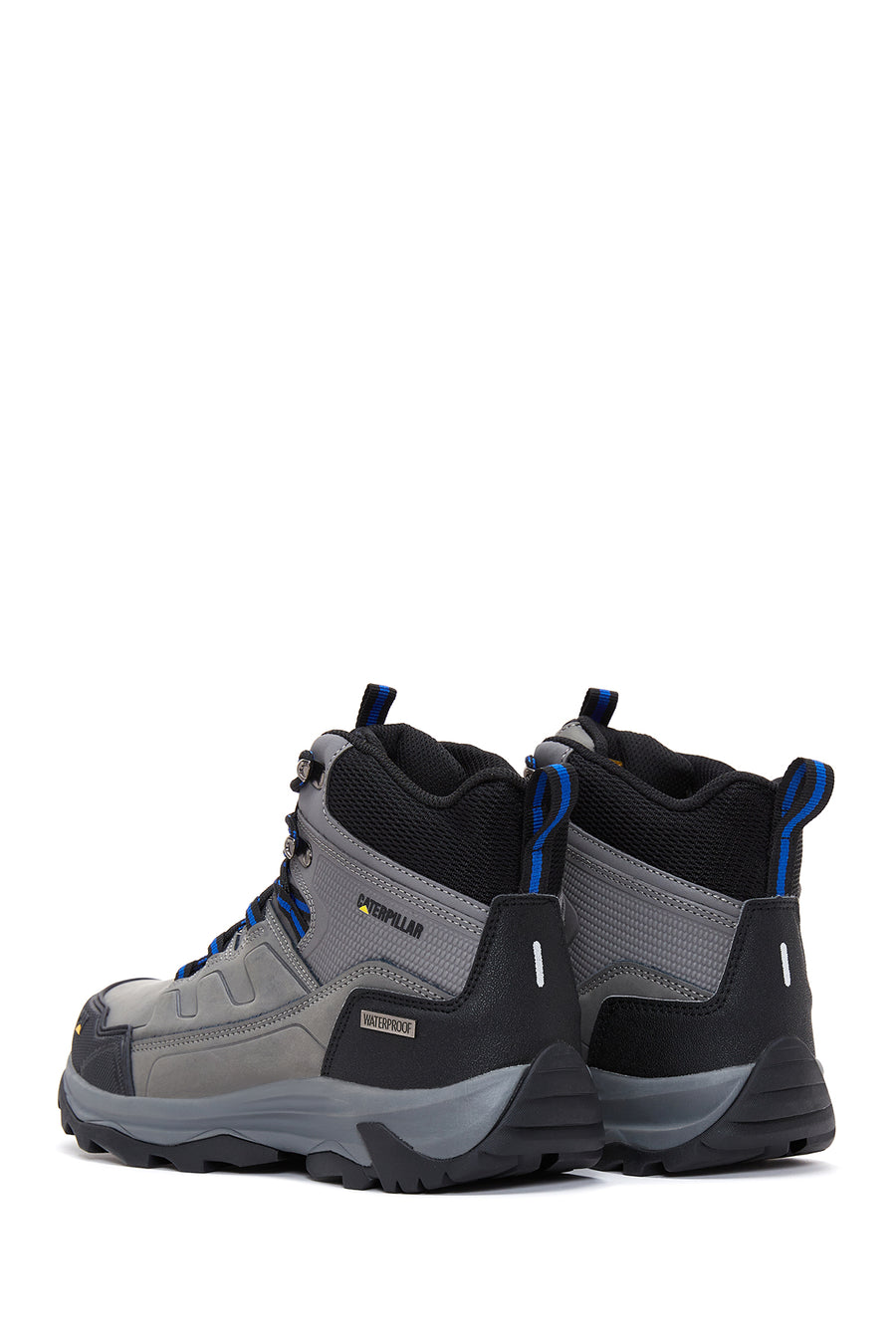 Caterpillar Men's Gray Waterproof Leather Boots