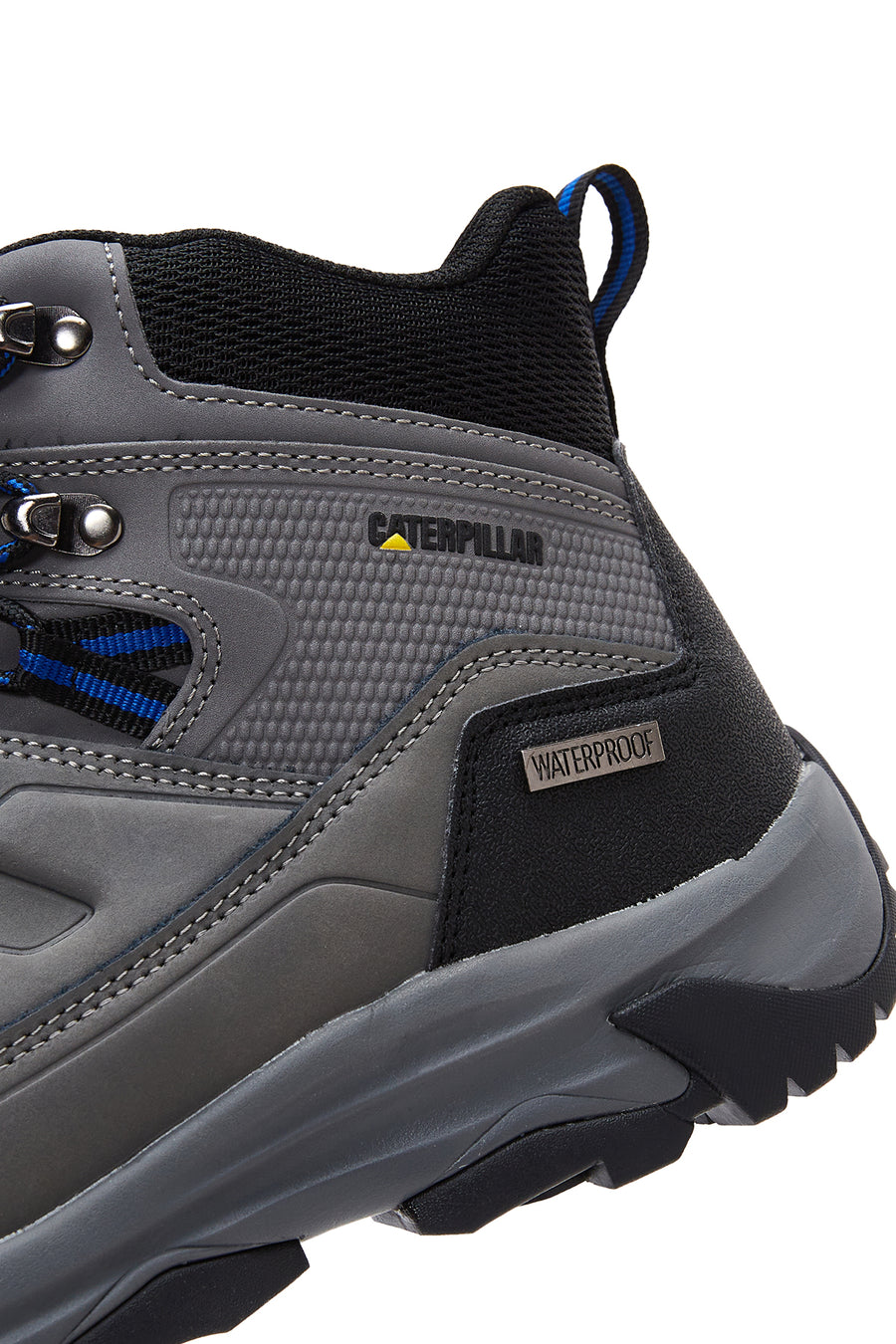 Caterpillar Men's Gray Waterproof Leather Boots