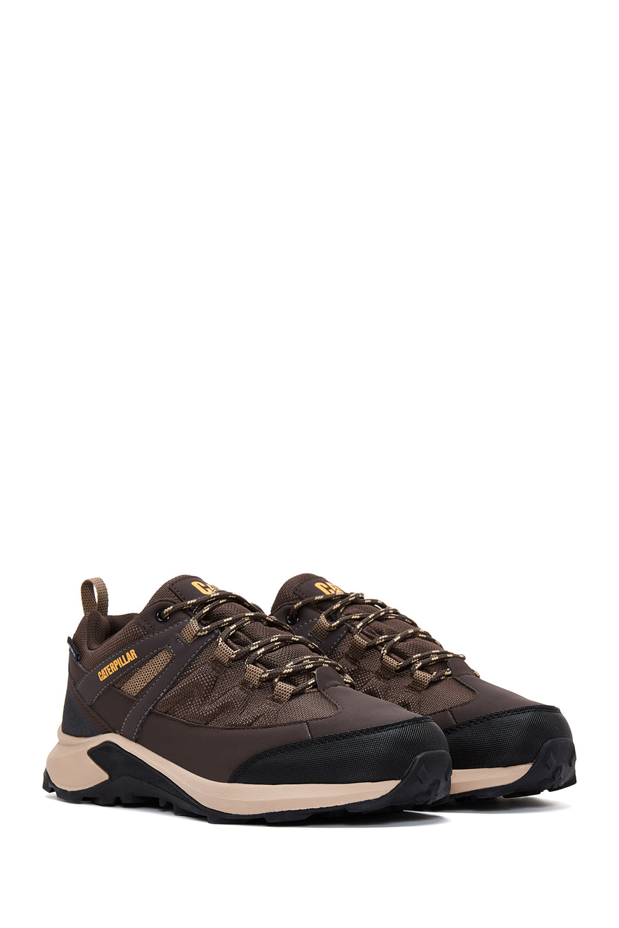 Caterpillar Men's Brown Leather Waterproof Outdoor Shoes