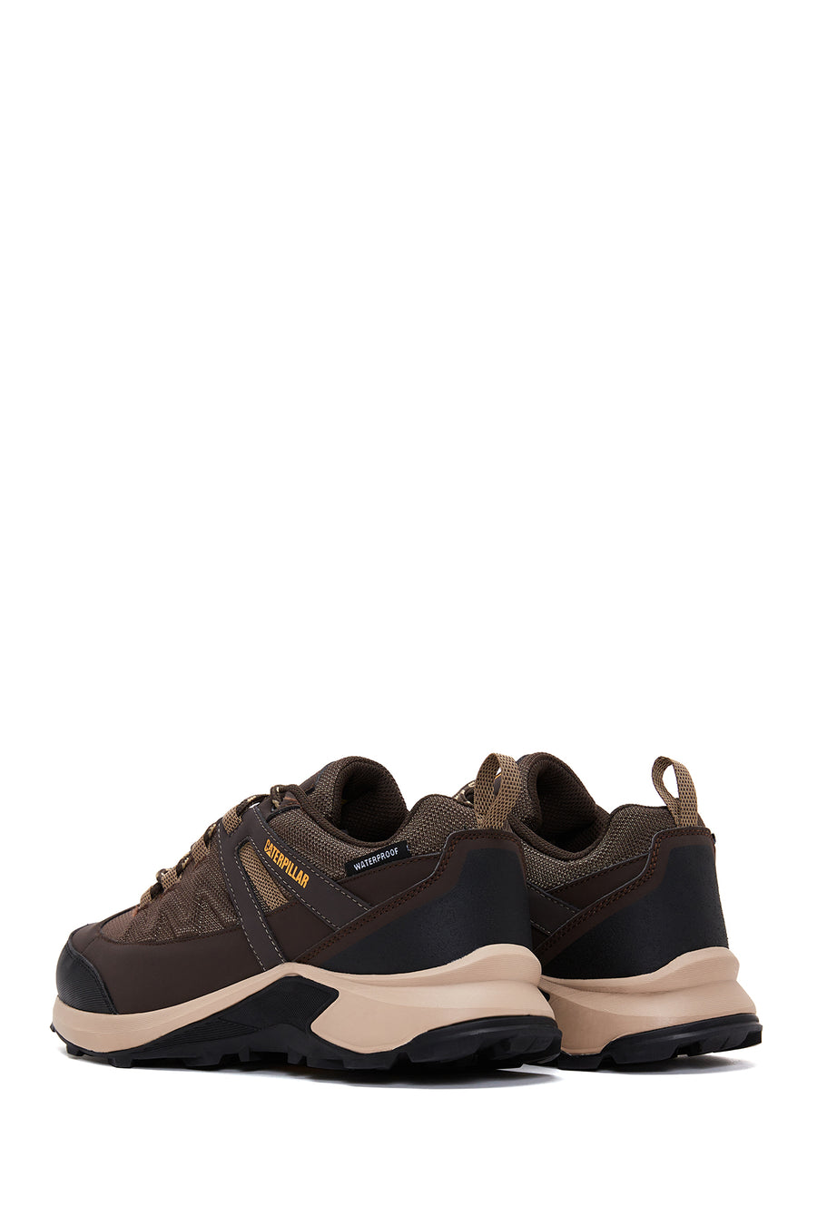 Caterpillar Men's Brown Leather Waterproof Outdoor Shoes