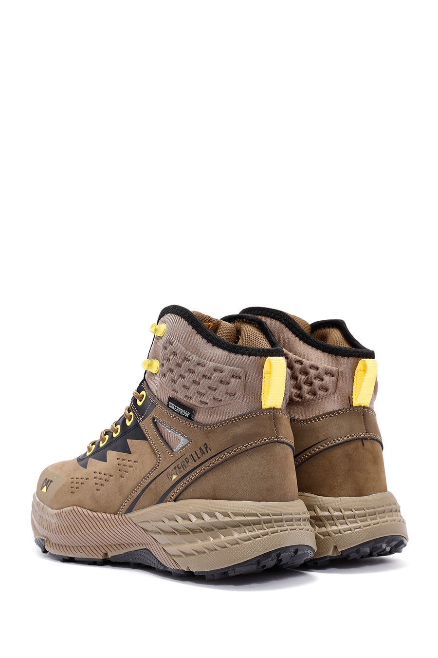 Cat Caterpillar Erkek Vizon Deri Waterproof Outdoor Bot