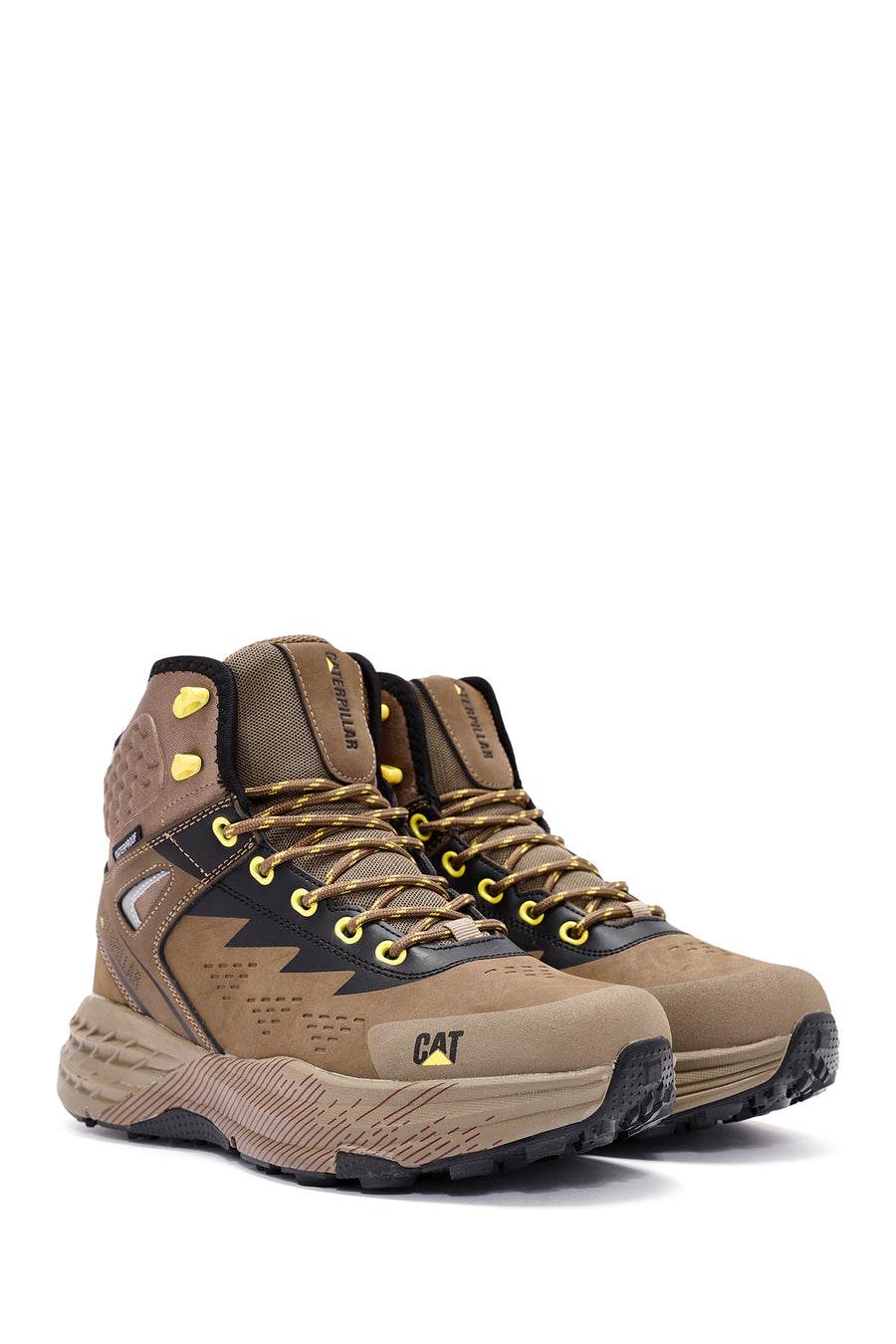 Cat Caterpillar Erkek Vizon Deri Waterproof Outdoor Bot