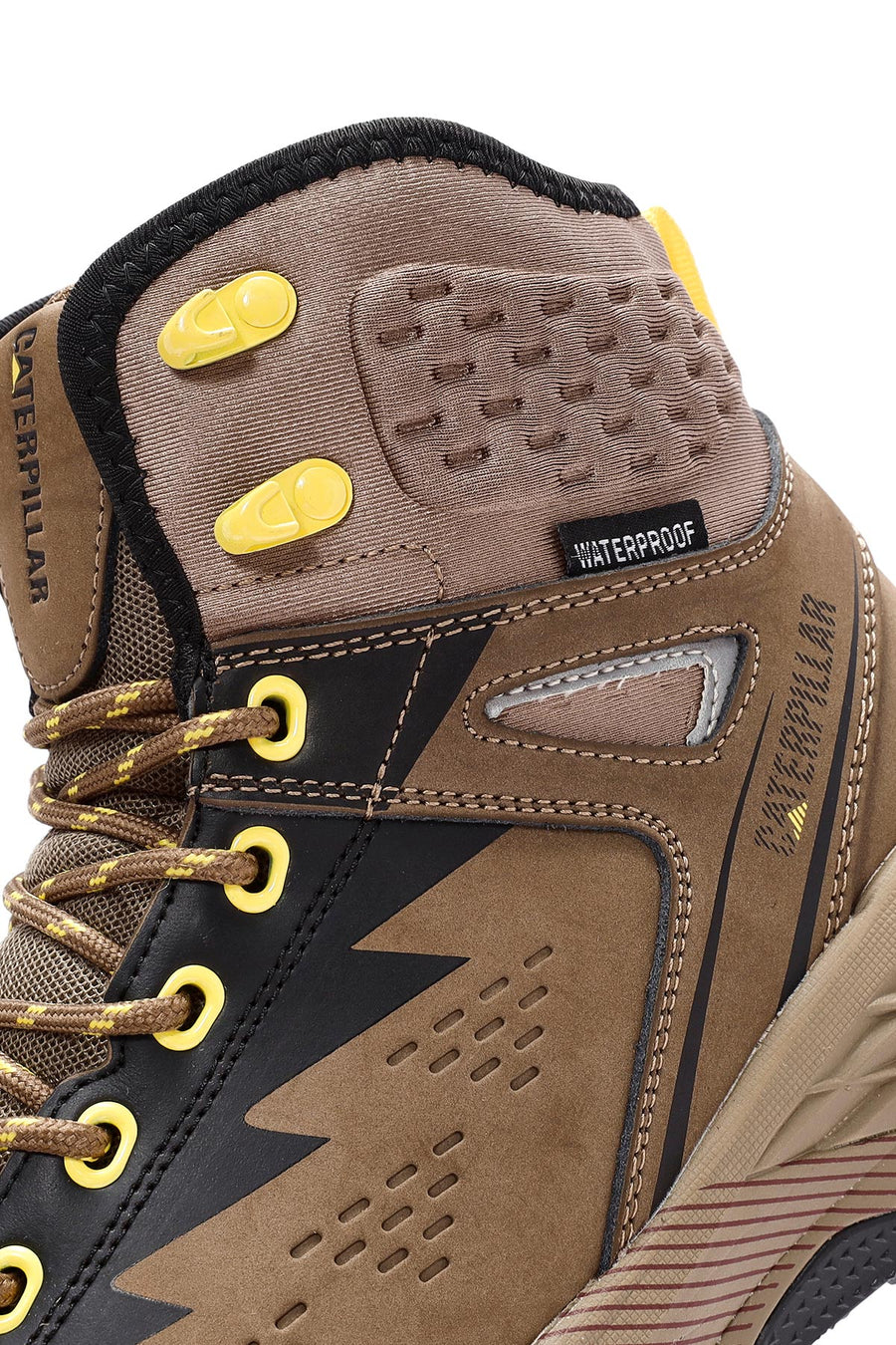 Cat Caterpillar Erkek Vizon Deri Waterproof Outdoor Bot