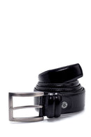 Men's Black Leather Belt | Derimod