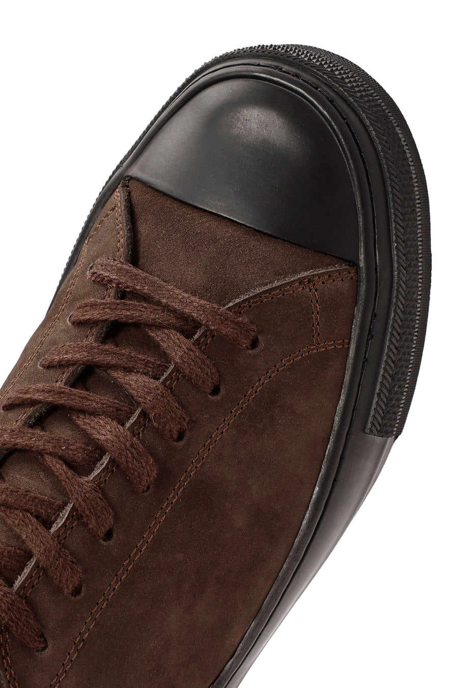 
Men's Brown Lace-Up Nubuck Leather Sneaker
